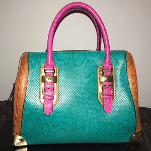 Aldo Colorful Handbag w/ Gold Detail